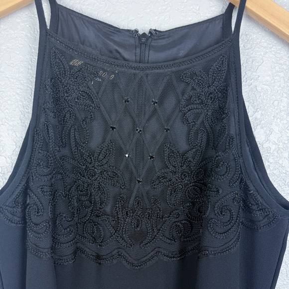 Scott McClintock Millennium 2000 Black Halter Maxi Dress 4 Prom Y2K Homecoming - Picture 4 of 11